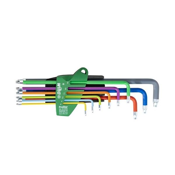 Wiha Stiftsleutelset in ProStar-houder TORX® 9-delig met oplichtende kleuren - 46556
