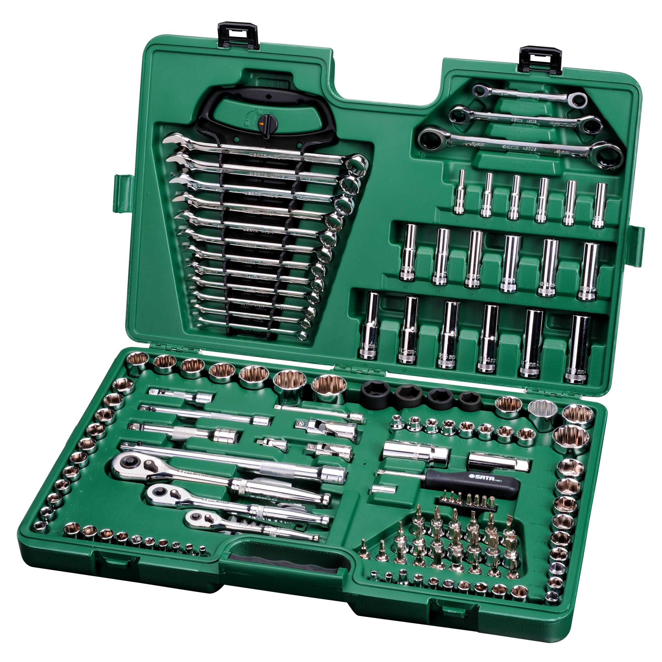 SATA Masterset 6 en 12-kant Metrisch/SAE 150-delig - SAT09510SJ