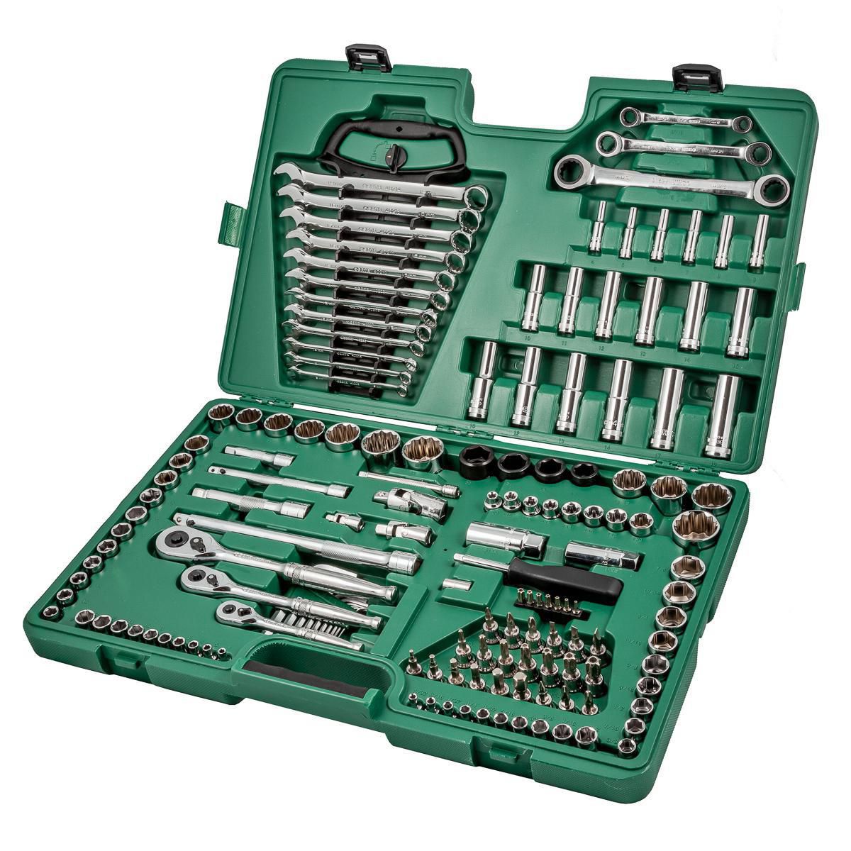 SATA Dop- & Sleutelset 6 en 12-kant Met/SAE 150pc - SAT09510L