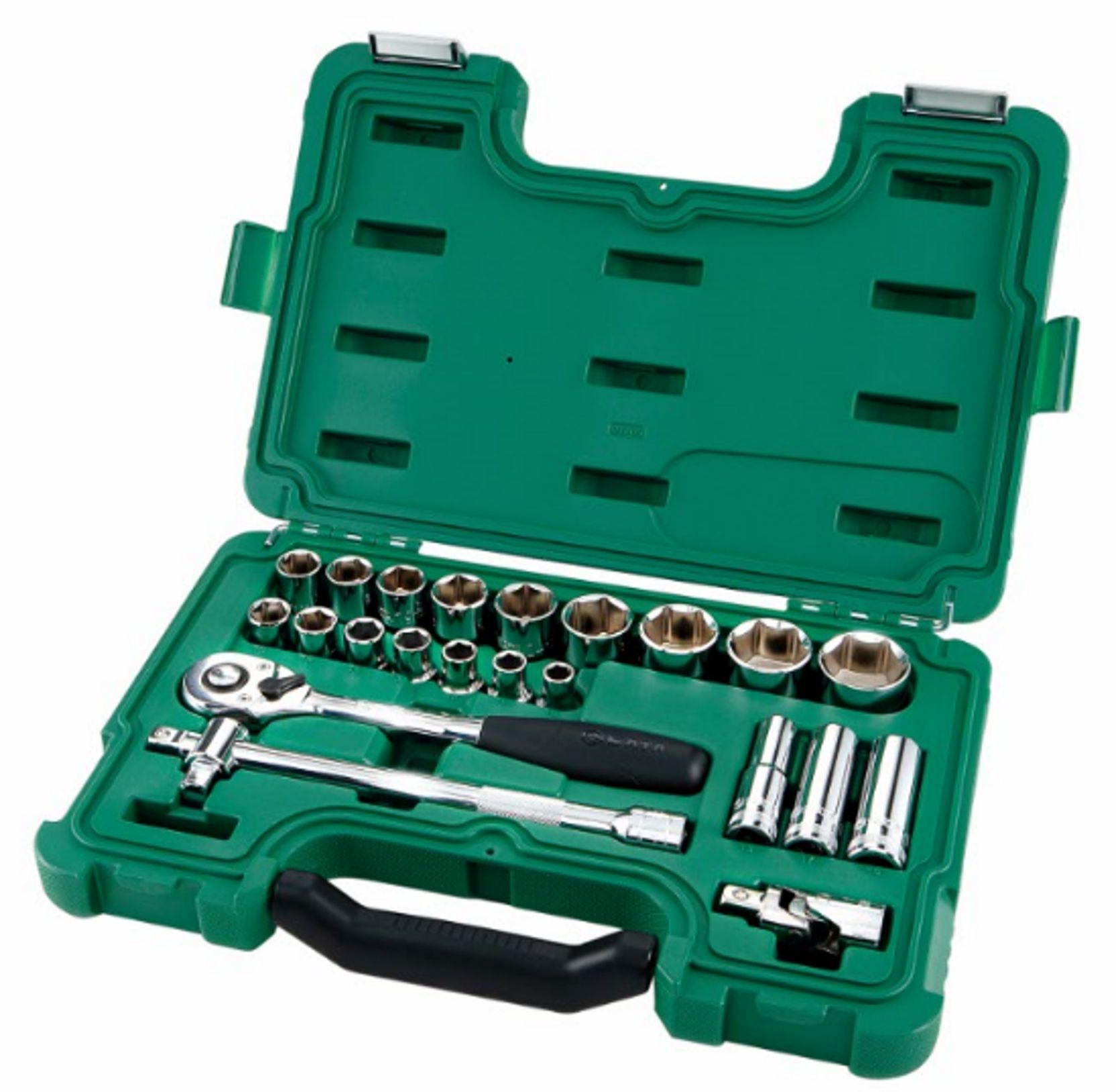 SATA Doppenset met ratel 1/2 inch 6-kant 23-delig - SAT09005SJ