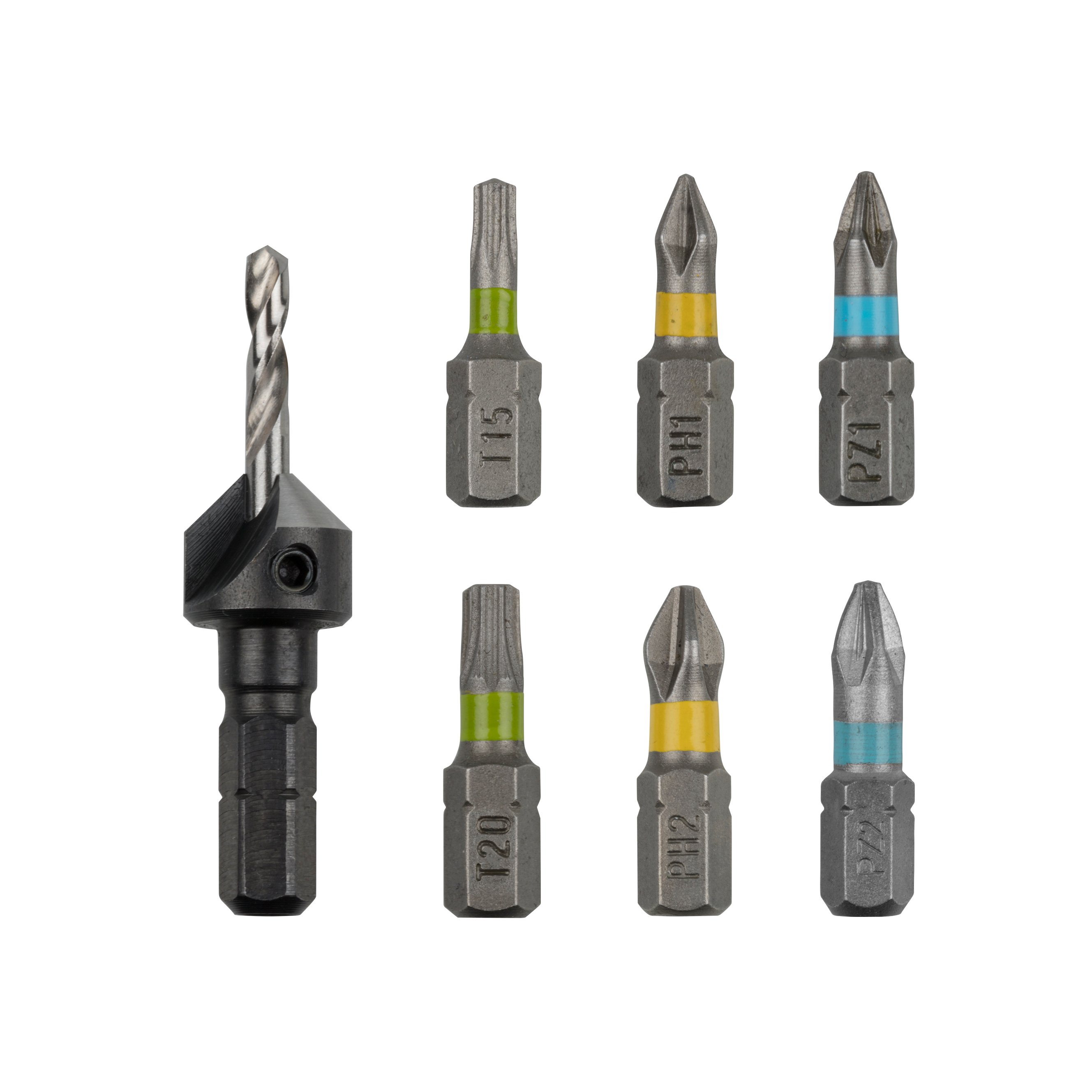 Wolfcraft Flipbit toebehorenset | Houtbouw | 7-delig | 1 set - 3085000