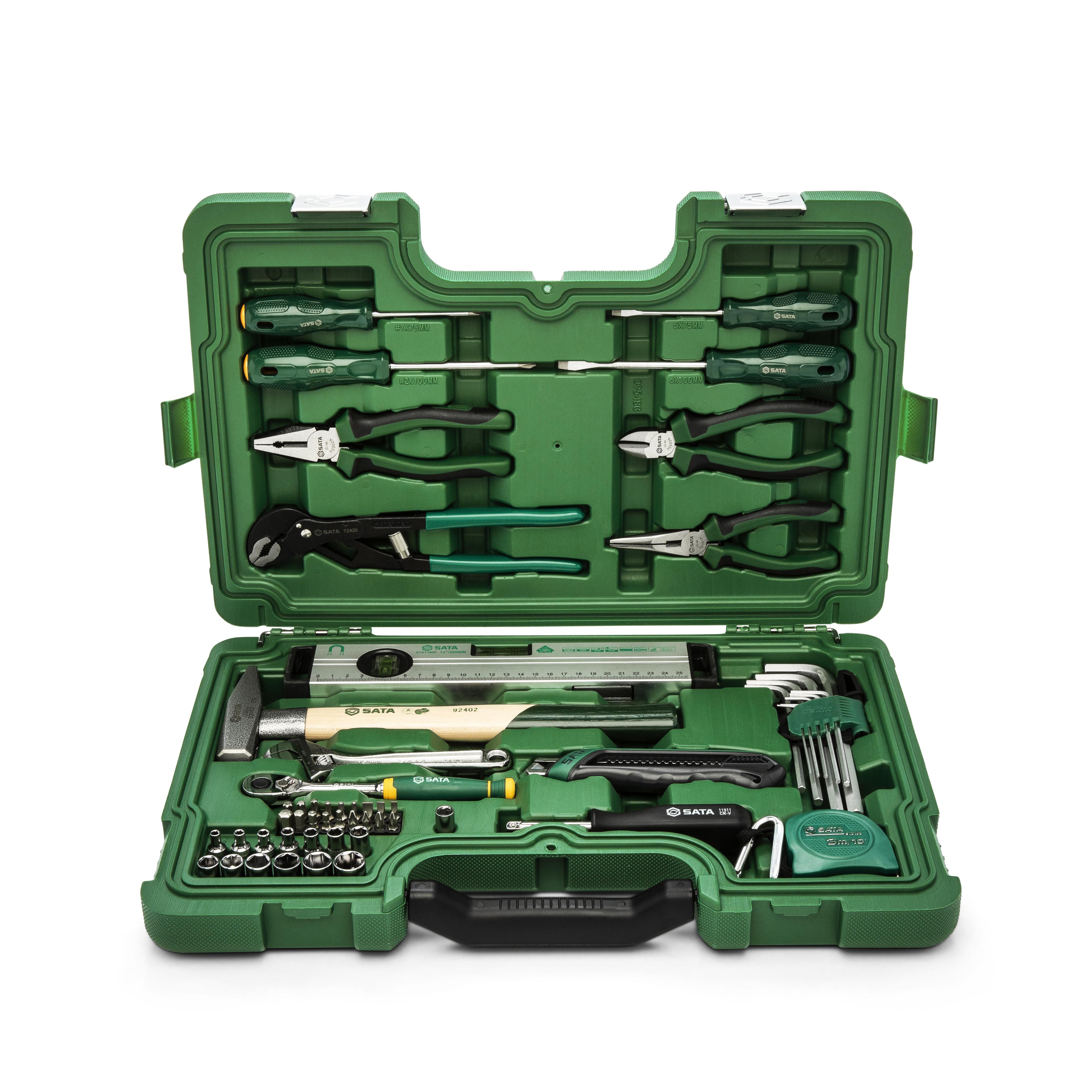 SATA Gereedschapskoffer 1 4 inch gevuld 56-delig SAT09548G