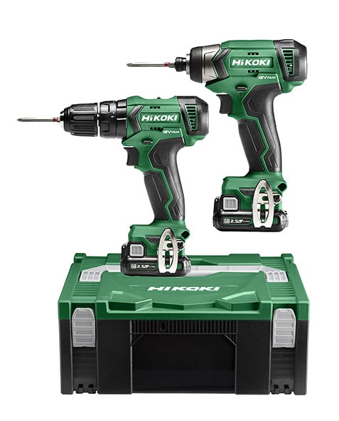Hikoki KC12DAWBZ | Accu slagschroevendraaier en klop-boor-schroefmachine | Incl. 2 accu&apos;s en lader | in koffer - KC12DAWBZ