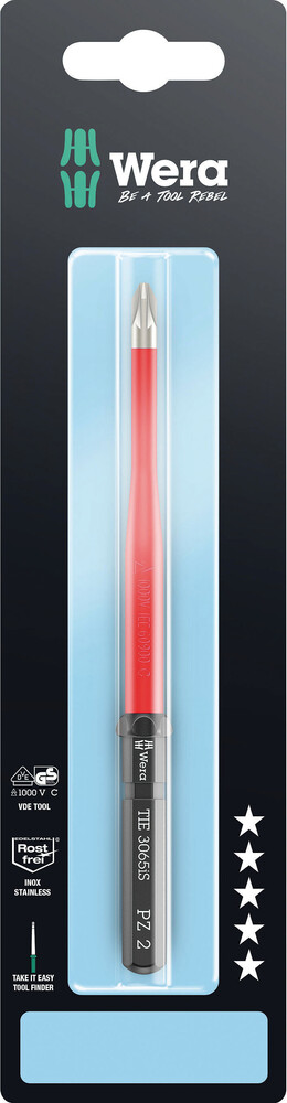 Wera Kraftform Kompakt VDE 3065 | iS PZ Take it easy SB | RVS - 5006583001