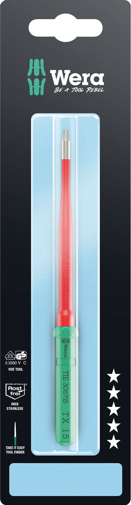 Wera Kraftform Kompakt VDE 3067 iS TORX® | Take it easy SB | RVS - 05006590001