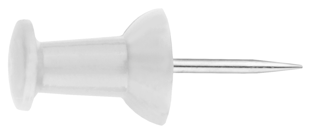 Connex Prikbordspeld Kunststof 30St Wi - KY6090038 afbeelding
