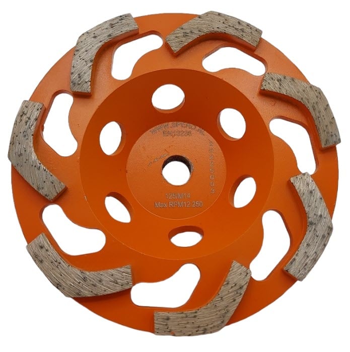 Spero Snake diamant komslijpschijf | Ø 125mm | beton & coating | M14 medium | H=28.60mm - SPB125M28