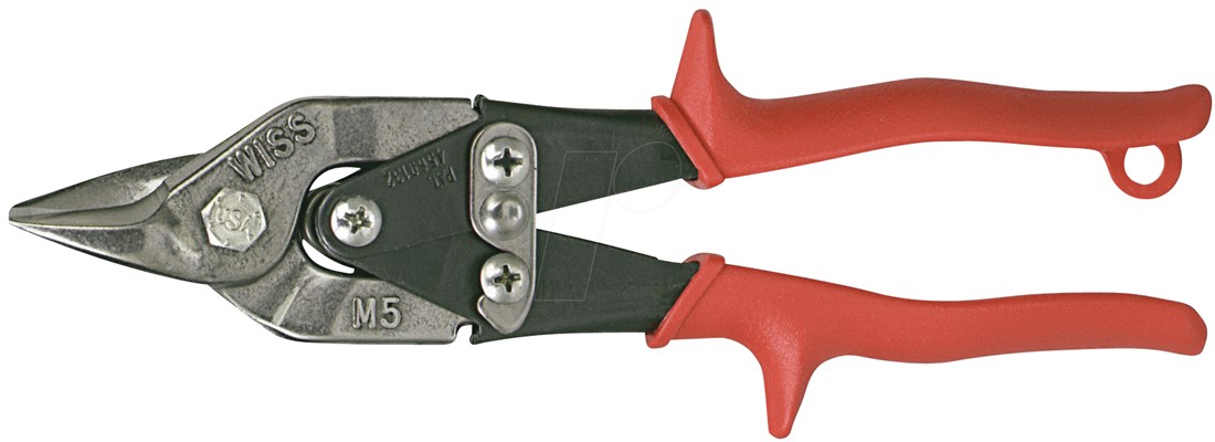 Wiss Metaalschaar,midden knippend, rood, 233mm - M5R - M5R afbeelding