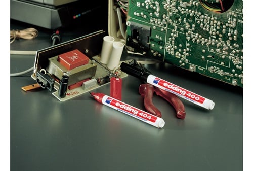 Edding Permanentmarker | rood | streepbreedte 1,5-3 mm ronde punt | 10 stuks - 4-3000002 4-3000002