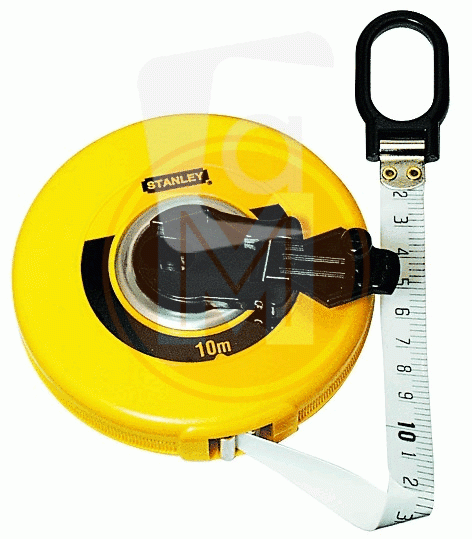 Stanley handgereedschap Landmeter Fiberglas gesloten kast | 10m - 12,7mm - 0-34-295