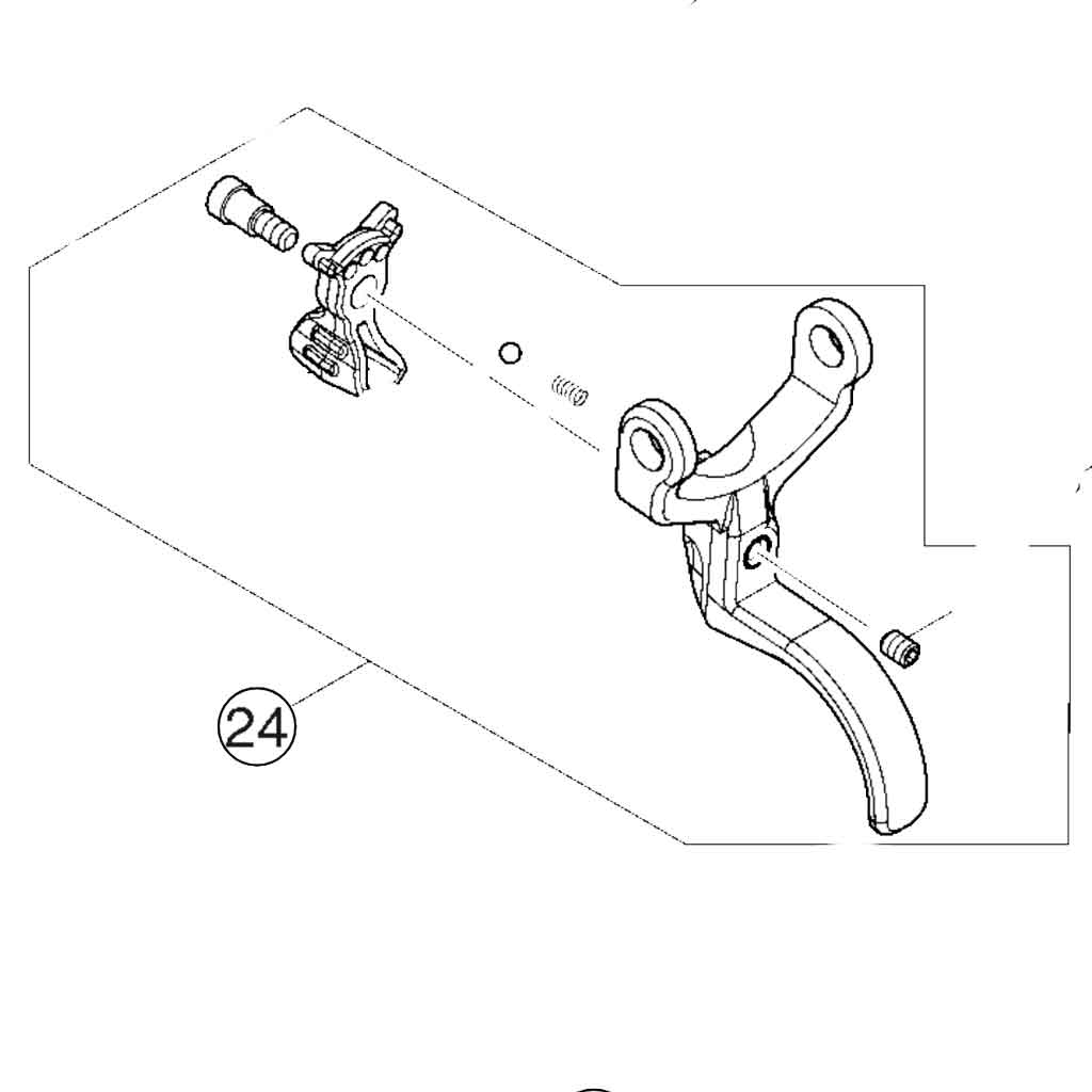 Makita Accessoires 123536-3 | Onderdeel Schakelknop Assy Dup361 - 123536-3