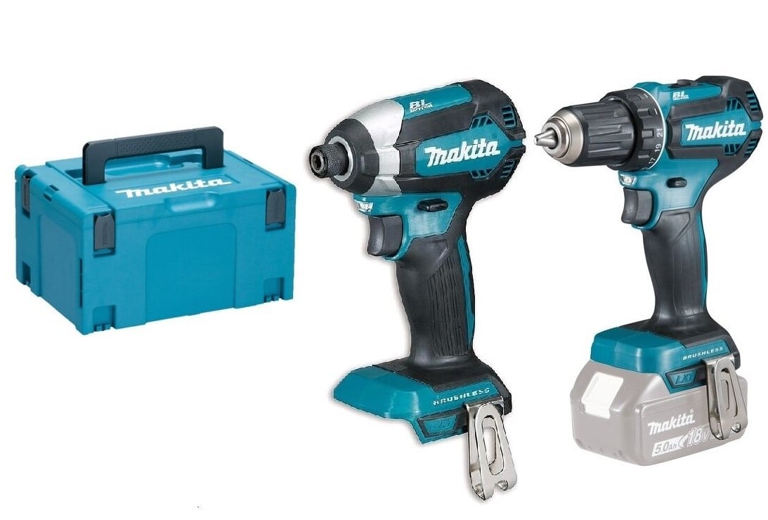 Makita DLX2289ZJ combiset (bodies) - DDF485 18v Boor- en schroefmachine + DTD153 Accu slagschroevendraaier | zonder accu&apos;s en lader