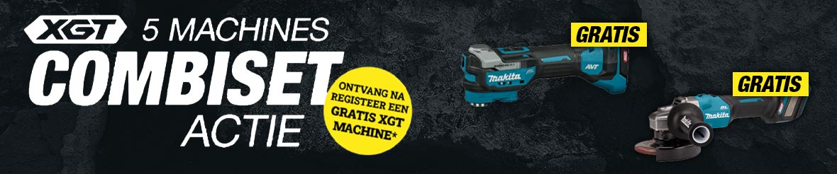 Makita XGT combiset actie