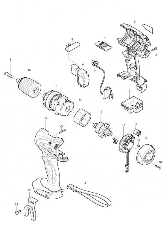 Makita Accessoires 419041-9 | KNOP L+R | - 419041-9