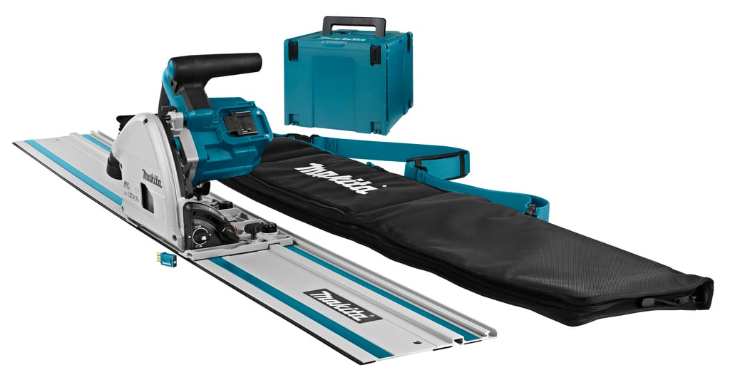Makita DSP601ZJU2 - 2x18v Accu Invalcirkelzaag 165 mm Zonder accu&apos;s en lader, in Mbox met AWS zender