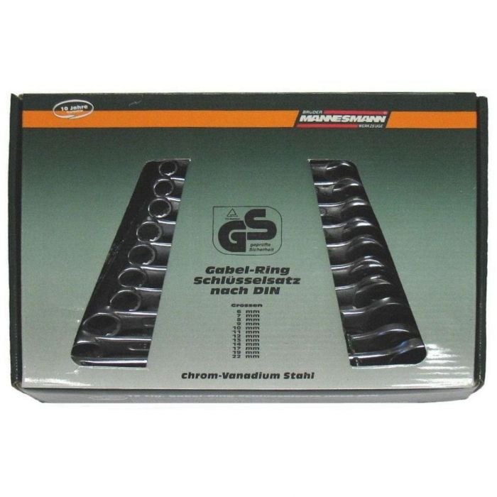 Brüder Mannesmann Steekringsleutelset 12 dlg DIN (Hobby) - 130-12 DIN