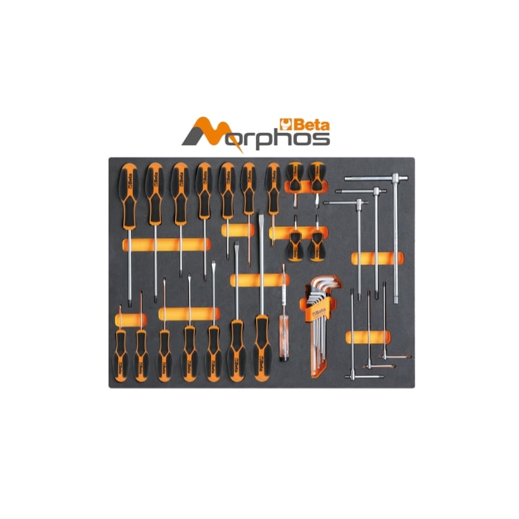 Beta MB44MH Zachte Inlegbak + 34 Gereedschap - 024504243