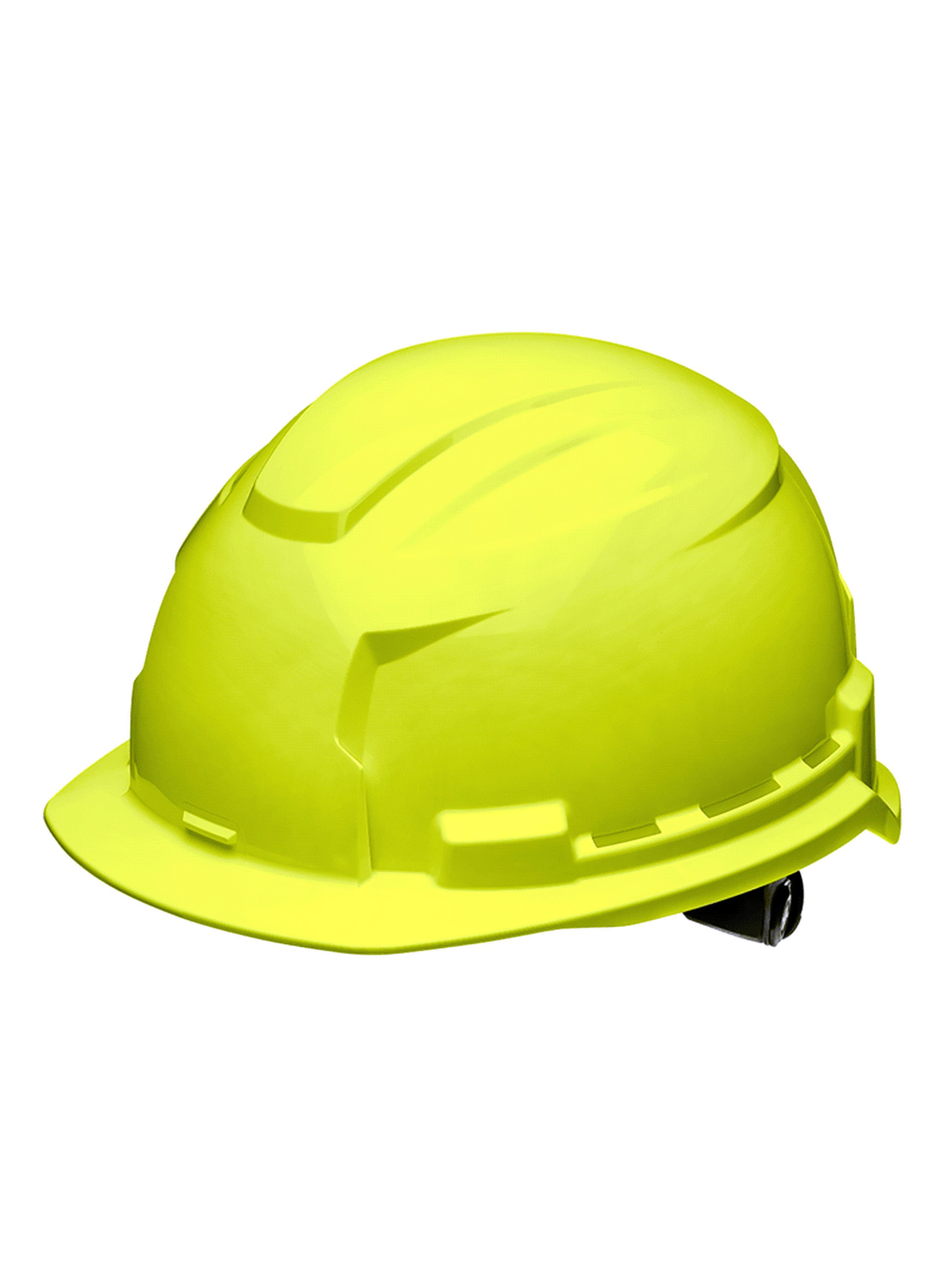 Milwaukee BOLT100 Hi-Vis Yellow Ongeventileerde Veiligheidshelm - 4932480666