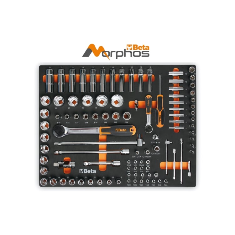 Beta MM100MH Zachte Inlegbak + 98 Gereedschap - 024580109