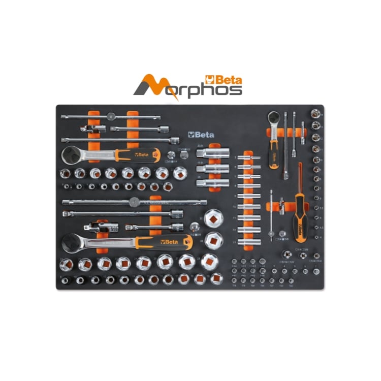 Beta MM105MH Zachte Inlegbak + 107 Gereedschap - 024580114