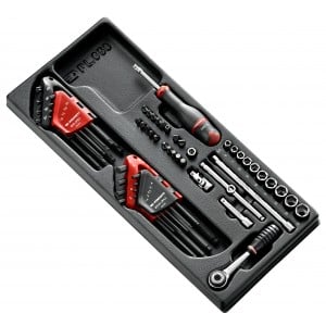 Facom module 1/4” 6-kant doppen - inbussleutels, torx sleutels en metrische bits - MOD.R161-46
