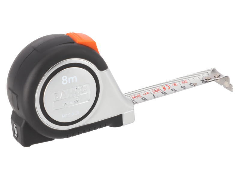 Bahco rolbandmaat 8m 25mm rvs | MTS-8-25 - MTS-8-25