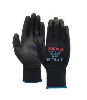 M-Safe Pu-Flex Werkhandschoen B 14-086 Zwart, Xl - 11408610 - 11408610