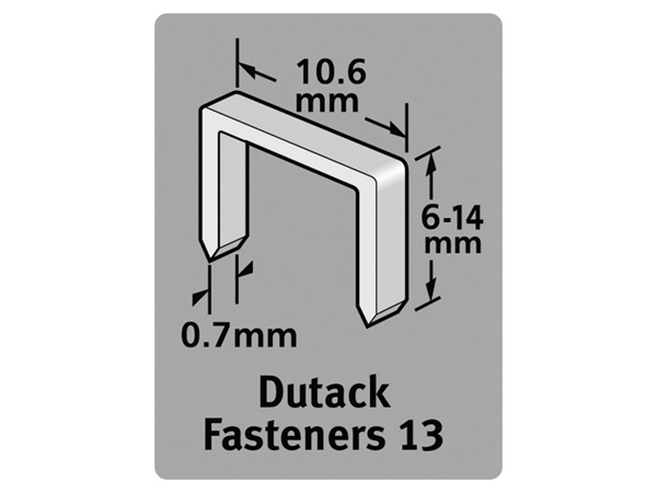 Dutack Niet serie 13 Cnk 10mm blister/1000 st. - 5011003