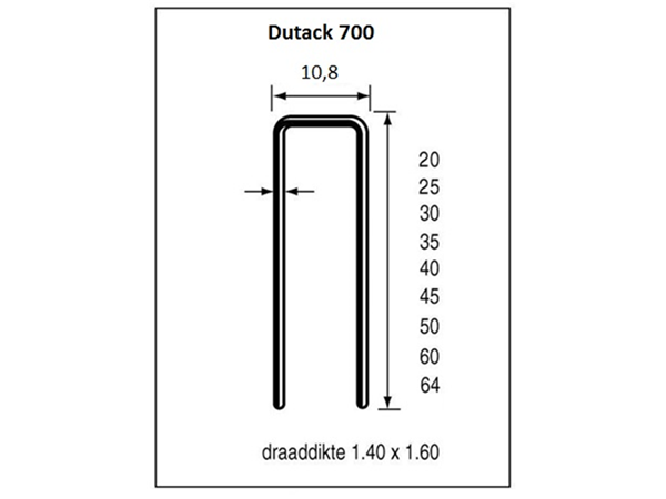 Dutack Niet serie 700 Cnk hars 64 mm ds 10 duizend - 5056046