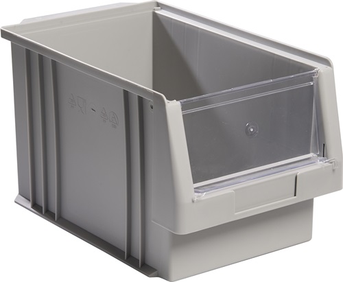 LA-KA-PE Magazijnbak | L330xB213xH200 mm | PP grijs | 10 stuks - 01450 02 05 01450 02 05