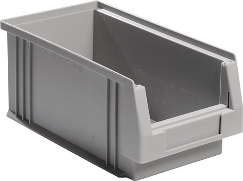 LA-KA-PE Magazijnbak | L290xB150xH125 mm | PP grijs | 25 stuks - 01650 02 05 01650 02 05