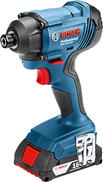 Bosch Blauw GDR 18V-160 Professional Accu Slagschroevendraaier 18v 2.0Ah 160Nm - 06019G5100