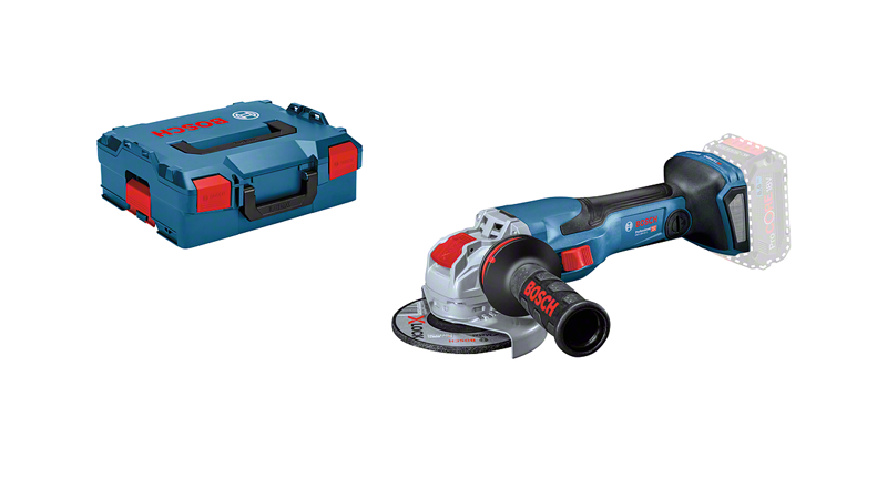 Bosch Blauw Haakse accuslijpmachine | GWS 18V-15 C Professional | X-LOCK | BITURBO | zonder accu's en lader in L-BOXX - 06019H6400