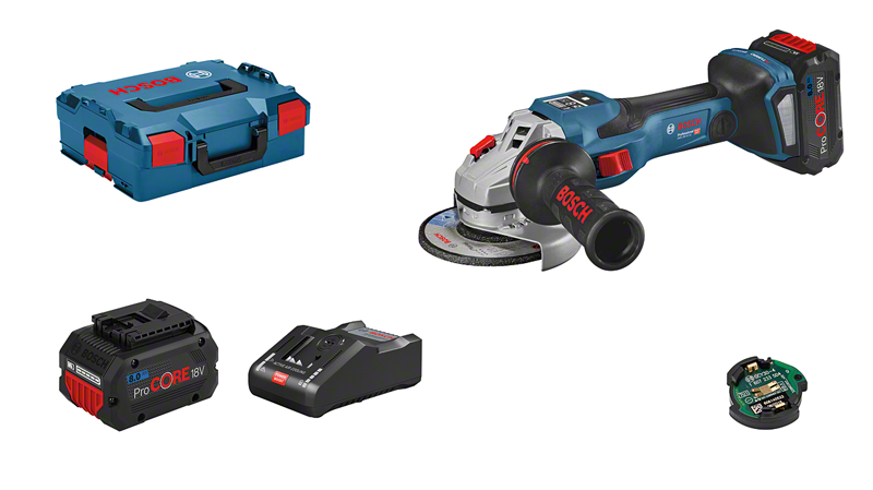 Bosch Blauw GWS 18V-15 C Professional Haakse accuslijpmachine | BITURBO met 8.0Ah accu's - 06019H6101