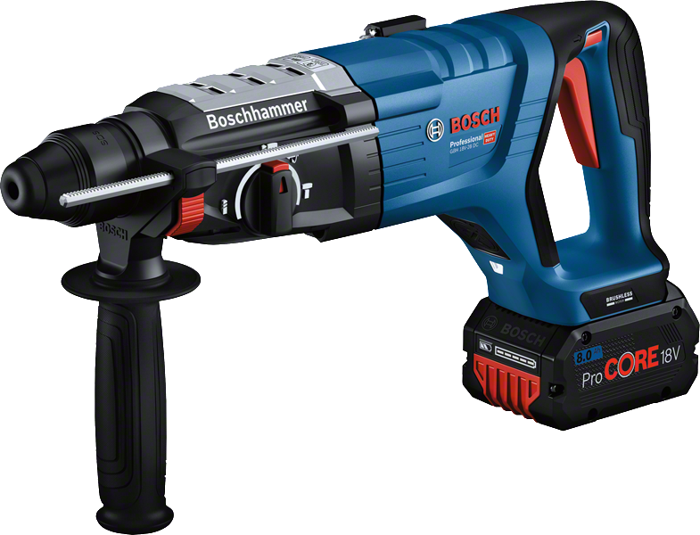 Bosch Blauw GBH 18V-28 D Accuboorhamer | 2x ProCORE18V 5 Ah | Lader GAL 1880 CV | In XL-Boxx 0611919005