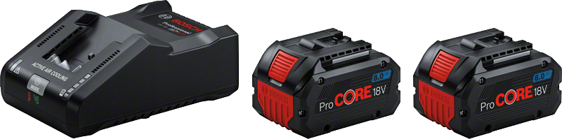 Bosch Blauw 2 x ProCORE18V 8.0Ah + 1 x GAL 18V-160 | Accuset - 1600A02T5P