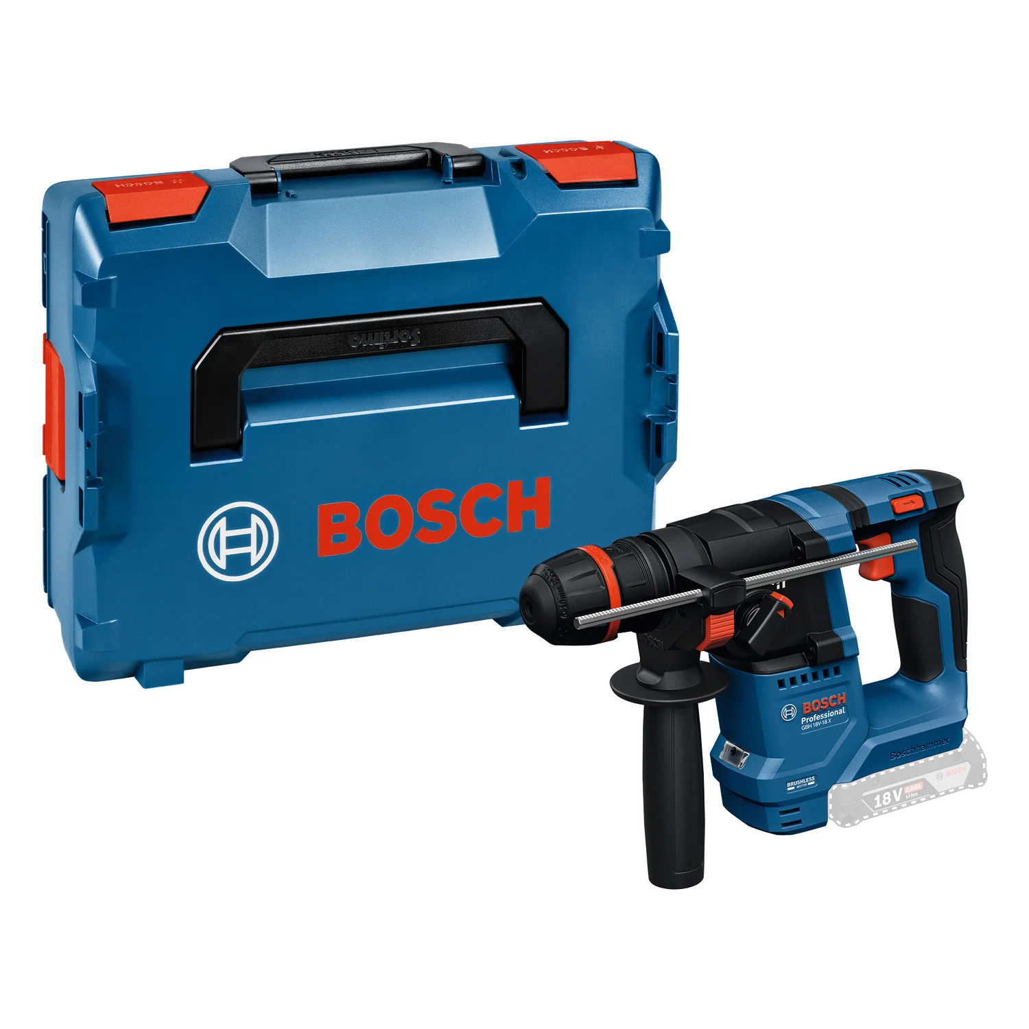 Bosch Blauw GBH 18V-18 X Professional Accu Boorhamer | Onechuck | Excl. accu's en lader - 0611927102