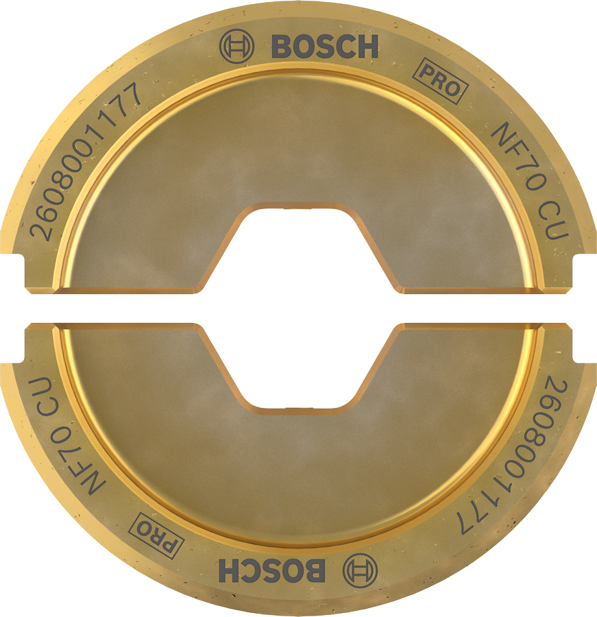 Bosch Accessoires PRO Krimpmatrijs | NF70 CU | 70 mm | Koper - 2608001177