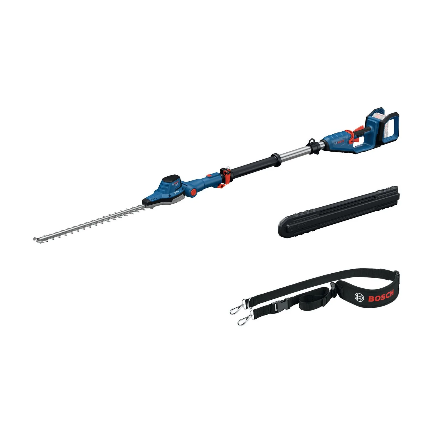 Bosch Blauw GHE 18V-50 TP Accu Heggenschaar op steel | Accu en lader niet meegeleverd, schouderriem en beschermkap - 06008D5000