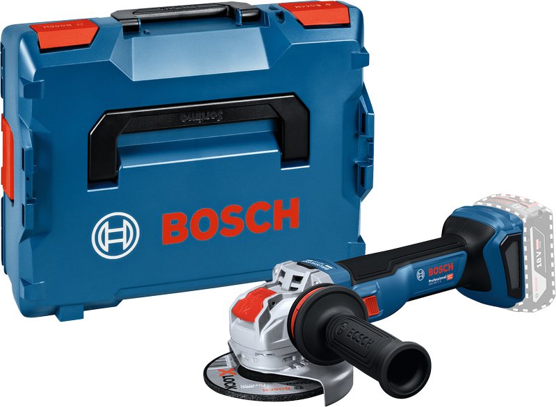 Bosch Blauw GWX 18V-11 S Accu haakse slijper | Solo in L-Boxx | Zonder Accu en Lader - 06019N4200