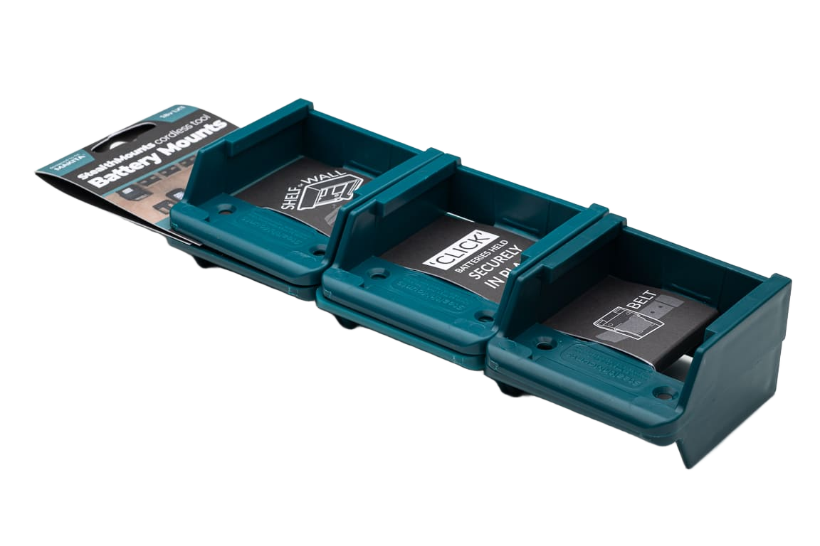 StealthMounts BM-MK18-BLU-6 Accuhouder voor Makita 18V LXT | Blauw | 6-pack - BM-MK18-BLU-6