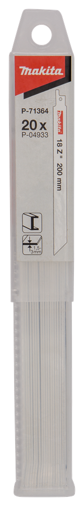 Makita Accessoires Reciprozaagblad Staal 180mm - P-71364 P-71364