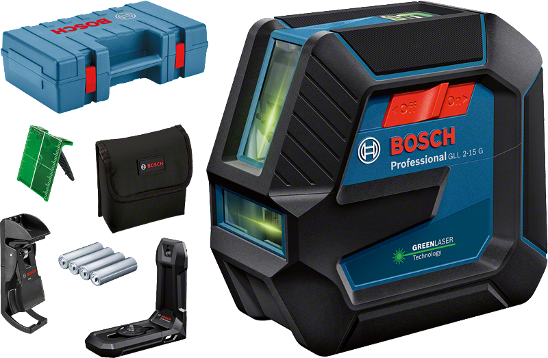 Bosch Blauw GLL 2-15 G lijnlaser | incl. opbergkoffer - 0601063W02