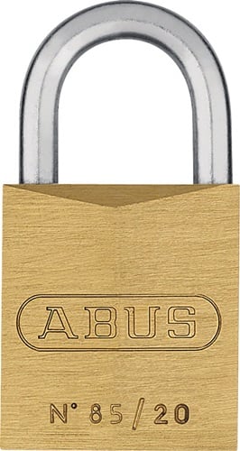 ABUS Cilinderhangslot | breedte slotlichaam 21 mm | messing verschillendsluitend | 1 stuk - 80619 80619