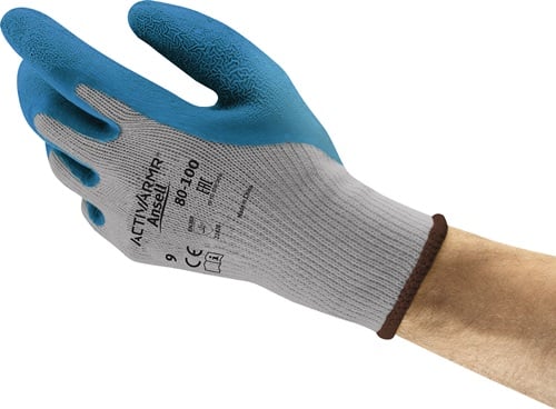 Ansell Handschoen | maat 10 blauw/grijs | EN 388 PSA-categorie II | polyester/katoen | 12 paar - 80-100-10 80-100-10