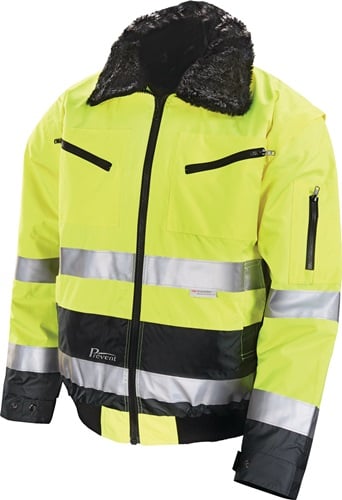 Prevent Veiligheids-pilotenjack | maat XL | geel/grijs | 100 % PES | 1 stuk - 174ZG/XL 174ZG/XL