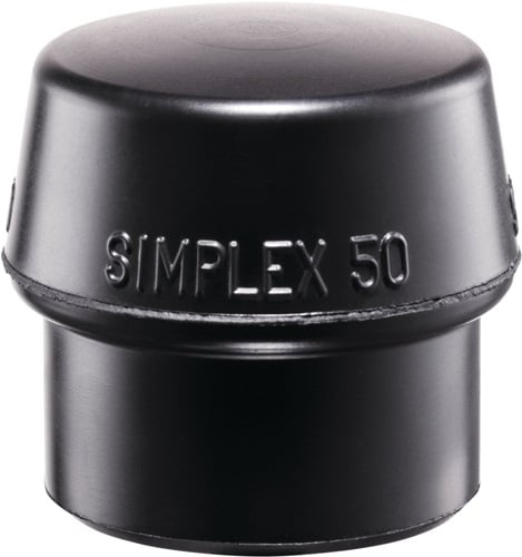 Halder Kunststofhamerkop | hoofd-d. 60 mm | rubber zwart middelhard | 1 stuk - 3202.060 3202.060