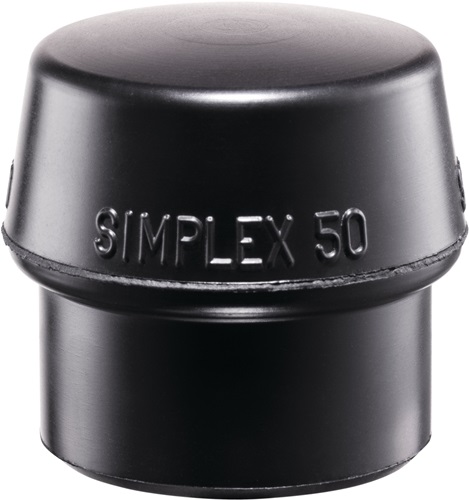 Halder Kunststofhamerkop | hoofd-d. 30 mm | rubber zwart middelhard | 1 stuk - 3202.030 3202.030