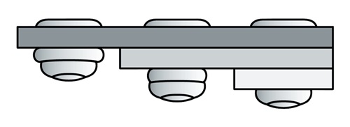 Gesipa Blindklinknagel | klinknagelschacht d x l 3,2 x 8 mm | aluminium / staal | 1000 stuks - 1433822 1433822