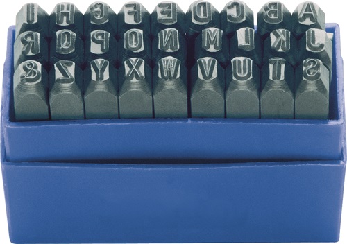 Kukko Slagletterset | 27-delig hoofdletters A-Z | letterhoogte 8 mm in kunststofbox | 1 stuk - 329-208 329-208